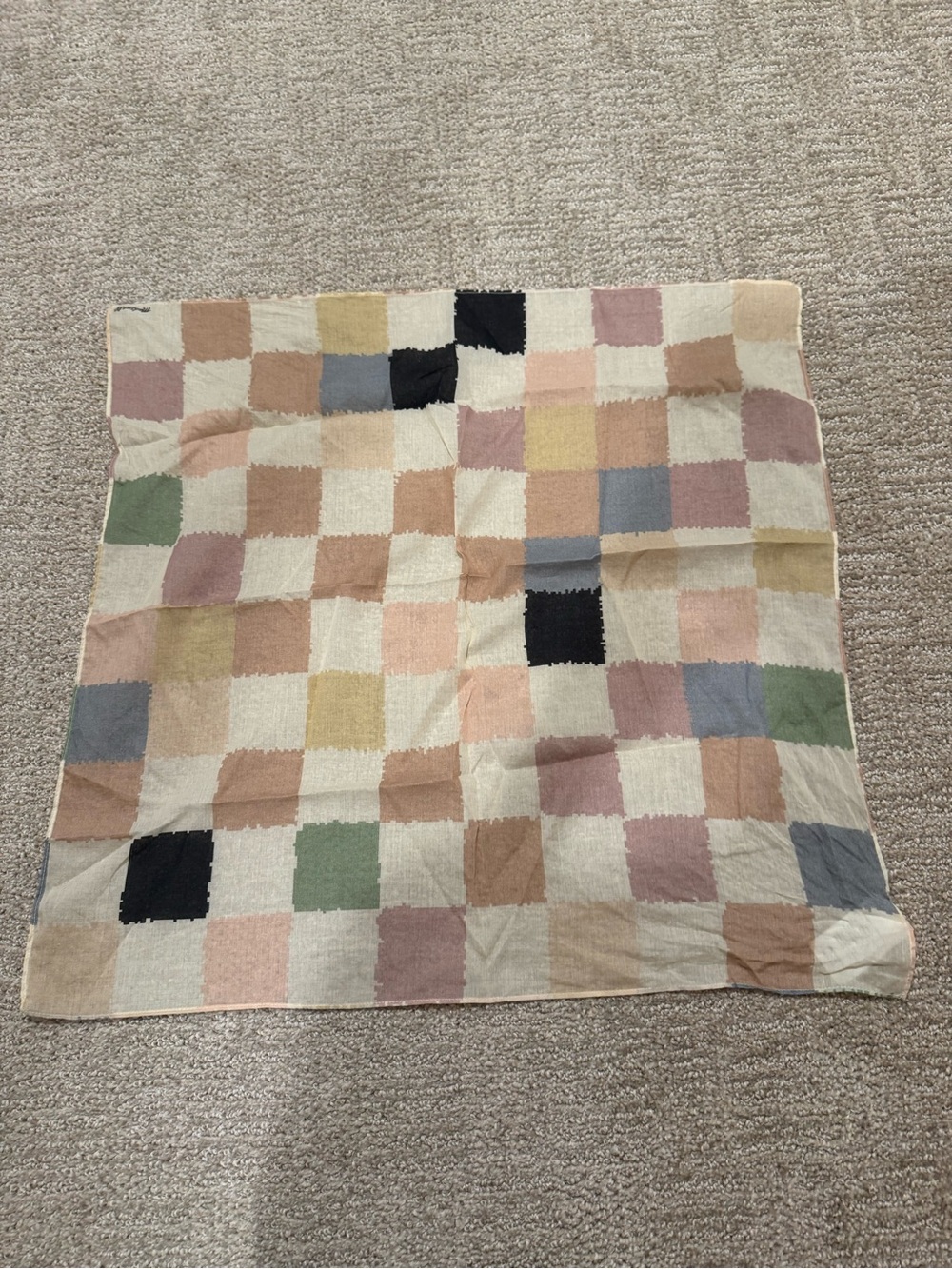 Madewell organic cotton bandana scarf check gingham
